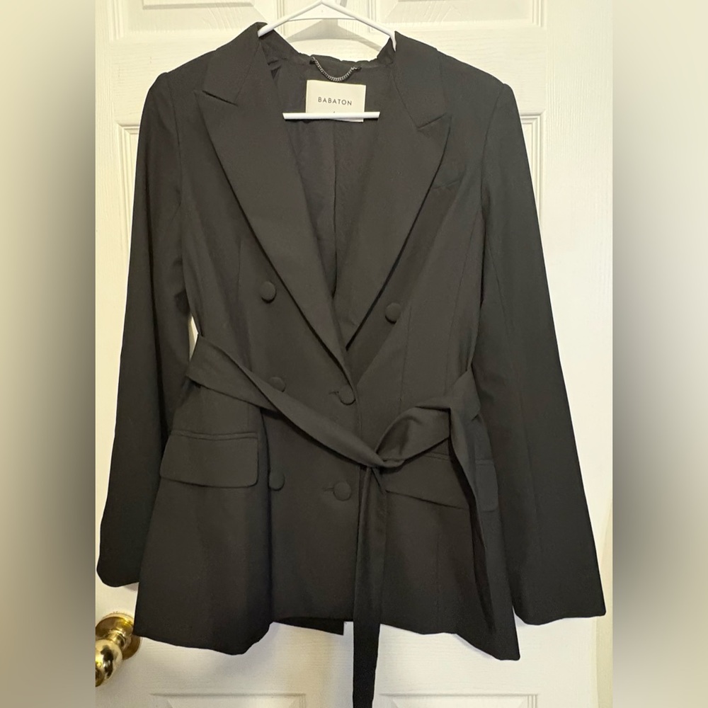 Babaton black belted blazer